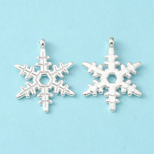 Christmas Snowflake Tibetan Style Alloy Pendants LF0353Y-NFS-1