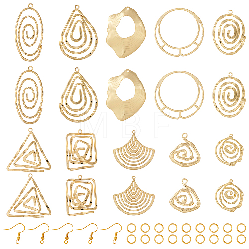 DIY Geometry Earring Making Kit DIY-TA0005-30-1