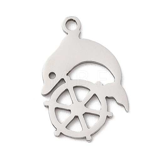 201 Stainless Steel Pendants STAS-Q341-15P-1