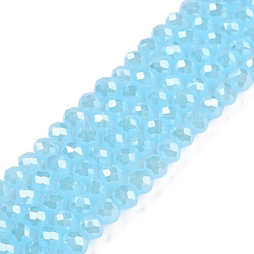 Electroplate Glass Beads Strands EGLA-A044-J4mm-A04-1