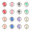 20Pcs Polymer Clay Flower & CCB Ring Frame Links Connector Charms CLAY-TADJ0001-10-1
