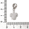 304 Stainless Steel Sea Animal European Dangle Charms LS-STAS-D153-04A-P-3