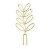 Leaf-Shaped Iron Plant Trellis AJEW-G074-03A-1