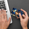 Plastic Waterproof Card Stickers STIC-WH0032-023-6