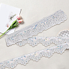10 Yards Sparkle Polyamide Wavy Flower Lace Trim OCOR-WH20022-023B-7
