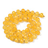 Natural Yellow Agate(Dyed & Heated) Beads Strands G-H057-A14-03-3