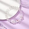 Crystal Glass Beaded Stretch Bracelets for Women BJEW-JB12791-01-1