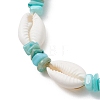 Natural Shell Beaded Bracelets for Women BJEW-JB13451-3