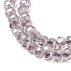 Electroplate Glass Beads Strands GLAA-Q105-03M-3