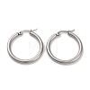 Non-Tarnish Ring 304 Stainless Steel Hoop Earrings for Women Men EJEW-B049-01C-P-1