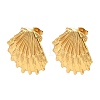 304 Stainless Steel Stud Earrings SA-CBA46AF-06G-01-4