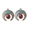 Alloy with Synthetic Turquoise Pendants FIND-B055-01K-1