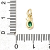 Brass Cubic Zirconia Charms KK-G554-01A-02-3