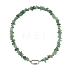 Natural Gemstone Chip Beaded Necklaces NJEW-JN06393-3