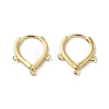 Rack Plating Brass Hoop Earrings Finding KK-E084-64G-1