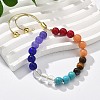 Long-Lasting Plated Brass Beads Slider Bracelets for Women BJEW-K268-01G-1