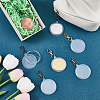 8Pcs 4 Styles Acrylic Coin Case Pendant Decoration KEYC-FG0001-29-4