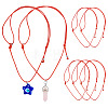 Waxed Polyester Cord Necklaces NJEW-TAC0022-01-1