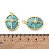 Synthetic Turquoise Pendants GG-CBAB1AA-01B-G01-3