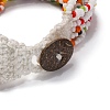 Bohemia Style Glass Beaded Multi-strand Bracelets for Women BJEW-G720-01A-4