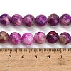 Dyed Natural White JadeImitation Charoite Smooth Round Beads Strands GG-CBA3334-A01-10mm-5