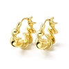Rack Plating Brass Twist Round Hoop Earrings for Women EJEW-E270-20G-1