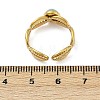 316 Stainless Steel with Natural Mixed Gemstone Cuff Rings RJEW-Z098-01G-04-5
