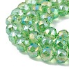 Transparent Electroplate Glass Beads Strands EGLA-F154-AB01-3