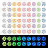  1494Pcs 9 Colors Luminous Transparent Glass Seed Beads GLAA-TA0001-61-8