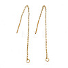 304 Stainless Steel Earring Findings X-STAS-S070-01-G-3