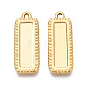 304 Stainless Steel Pendant Cabochon Settings STAS-N108-65G-1