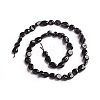 Natural Black Tourmaline Beads Strands X-G-D0002-B39-2