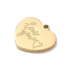 304 Stainless Steel Charms SA-CBA2714-04A-G-2