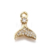 Brass Micro Pave Cubic Zirconia Pendants KK-D312-12G-1