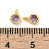 Brass Micro Pave Cubic Zirconia Pendants KK-H204-03G-03-3