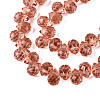 Transparent Glass Beads Strands GLAA-Q116-01A-B04-3