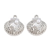 Rack Plating Alloy and ABS Imitation Pearl Pendants PALLOY-T096-03P-1