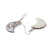 Abalone Shell/Paua Shell Dangle Earrings EJEW-F147-C15-3