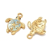 304 Stainless Steel Enamel Pendants STAS-L316-23G-04-2