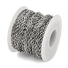 Non-Tarnish 304 Stainless Steel Link Chains CHS-A013-07P-3