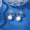 Natural Pearl Ear Studs EJEW-P286-53P-4