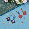 SUNNYCLUE 50Pcs Brass Leverback Earring Findings KK-SC0004-22G-4