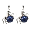 Dyed Natural Lapis Lazuli Pendants G-D102-01P-03-1