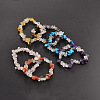 Chips Gemstone Beaded Stretch Bracelets BJEW-JB01825-1