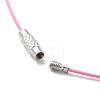 Steel Wire Bracelet Cord DIY Jewelry Making TWIR-R004-03-4