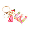 Fruit Series Letter Resin Keychains KEYC-TAC0033-02E-2