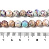 Dyed Natural Regalite/Imperial Jasper/Sea Sediment Jasper Beads Strands G-B124-C01-20-4