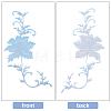 Gorgecraft 2Pcs Peony Computerized Embroidery Cloth Iron on/Sew on Patches DIY-GF0005-32A-3