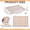 MDF Covered with Velvet Jewelry Grid Display Cases for Earrings Rings AJEW-WH0643-094B-2