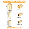 90Pcs 3 Style Brass Cord Ends KK-BBC0003-57G-2